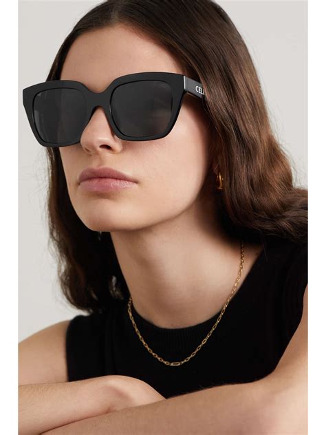 celine square tortoise sunglasses|oversized celine sunglasses.